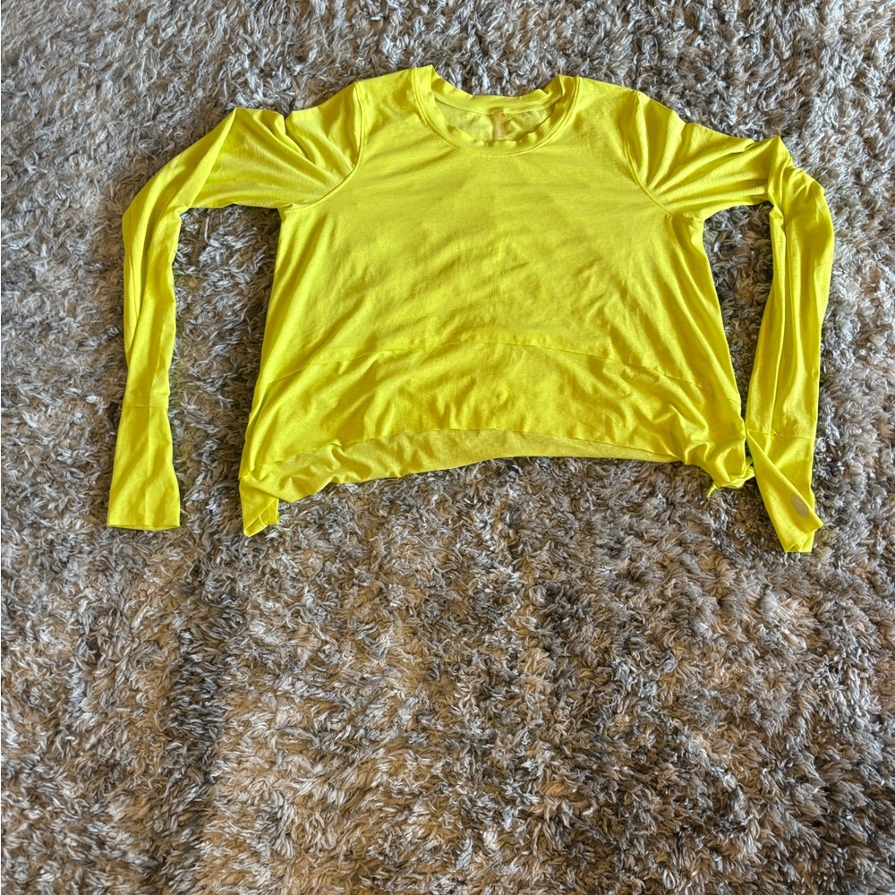 FP Movement by Free People Bright Yellow Long Sleeve Top